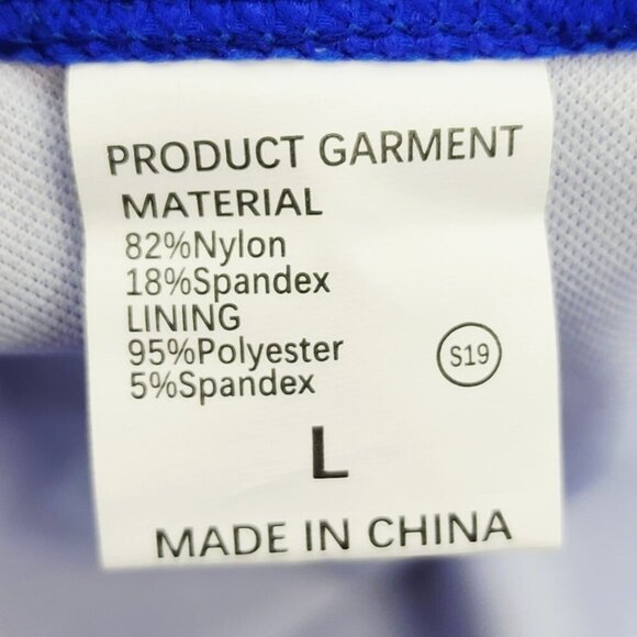 Womens High-Waisted Bikini Set Royal Blue Swimsuit Size Large - Picture 2 of 5